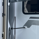 RSG Accessories Magnetic Door Latch in use as a caravan accessory.
